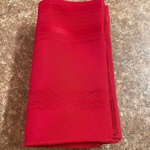 Red Linen Napkin Set